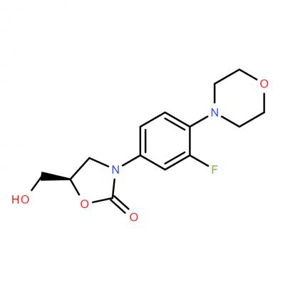 CAS    168828-82-8      (5R)-3-(3-Fluoro-4-(4-morpholinyl)phenyl)-5-hydroxymethyl-2-oxazolidione