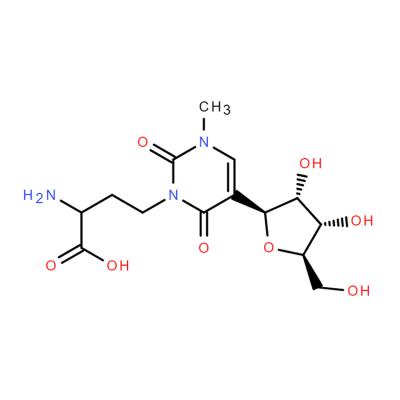 CAS   52777-29-4     3-(3-amino-3-carboxypropyl)-1-methylpseudouridine