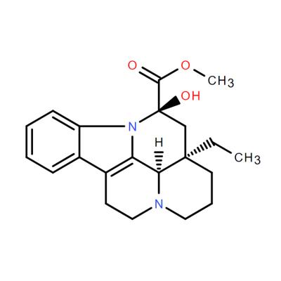 CAS   38990-16-8   methyl (41R,12R,13aR)-13a-ethyl-12-hydroxy-2,3,41,5,6,12,13,13a-octahydro-1H-indolo[3,2,1-de]pyrido[3,2,1-ij][1,5]naphthyridine-12-carboxylate
