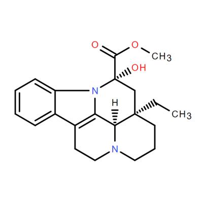 CAS   38990-17-9    methyl (41R,12S,13aR)-13a-ethyl-12-hydroxy-2,3,41,5,6,12,13,13a-octahydro-1H-indolo[3,2,1-de]pyrido[3,2,1-ij][1,5]naphthyridine-12-carboxylate