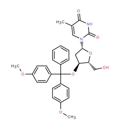 CAS   76054-81-4    3'-O-(4,4'-dimethoxytrityl)-thymidine