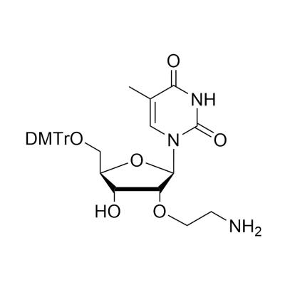 CAS    242147-79-1    Uridine, 2'-O-(2-aminoethyl)-5'-O-[bis(4-methoxyphenyl)phenylmethyl]-5-methyl-