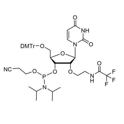 CAS   853748-56-8    5'-O-DMT-2'-O-(TFA-aminoethyl)-rU 3'-CE Phosphoramidite