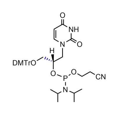 CAS    494784-15-5   (S)-GNA-U-phosphoramidite