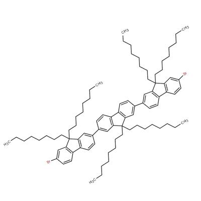 CAS     646474-54-6     7,7''-Dibromo-9,9,9',9',9'',9''-hexaoctyl-9H,9'H,9''H-2,2':7',2''-terfluorene