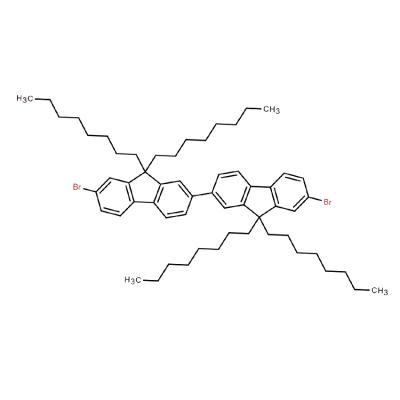 CAS     428865-53-6     7,7'-dibromo-9,9,9',9'-tetraoctyl-9H,9'H-2,2'-bifluorene