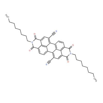 CAS     862204-65-7     2,9-Dioctyl-1,3,8,10-tetraoxo-1,2,3,8,9,10-hexahydroanthra[2,1,9-def:6,5,10-d'e'f']diisoquinoline-5,12-dicarbonitrile
