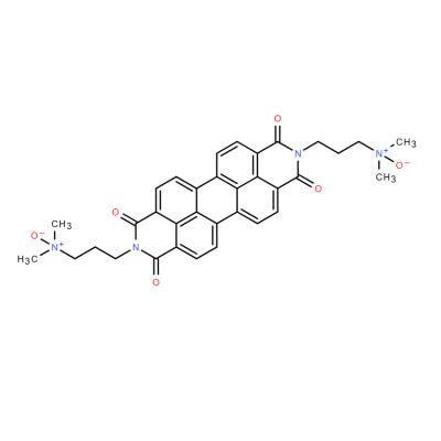 CAS    1558023-86-1     3,3'-(1,3,8,10-Tetraoxoanthra[2,1,9-def:6,5,10-d'e'f']diisoquinoline-2,9(1H,3H,8H,10H)-diyl)bis(N,N-dimethylpropan-1-amine oxide)