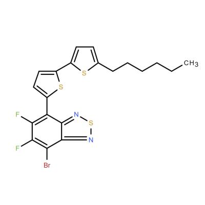 CAS    1774364-87-2   4-Bromo-5,6-difluoro-7-(5'-hexyl-[2,2'-bithiophen]-5-yl)benzo[c][1,2,5]thiadiazole