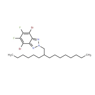 CAS    1563332-28-4     4,7-dibromo-5,6-difluoro-2-(2-hexyldecyl)-2H-benzo[d][1,2,3]triazole