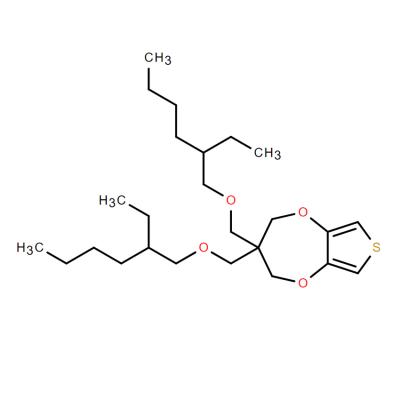 CAS    634591-75-6     3,3-Bis-(2-ethyl-hexyloxymethyl)-3,4-dihydro-2H-thieno[3,4-b][1,4]dioxepine