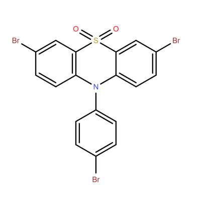 CAS    2351892-85-6     3,7-dibromo-10-(4-bromophenyl)-10H-phenothiazine 5,5-dioxide Molecular Formula:	