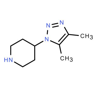 CAS    1889974-93-9     4-(4,5-Dimethyl-1H-1,2,3-triazol-1-yl)piperidine