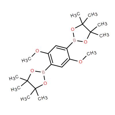 CAS    1338777-82-4    OC1801, 2,2'-(2,5-Dimethoxy-1,4-phenylene)bis(4,4,5,5-tetramethyl-1,3,2-dioxaborolane)