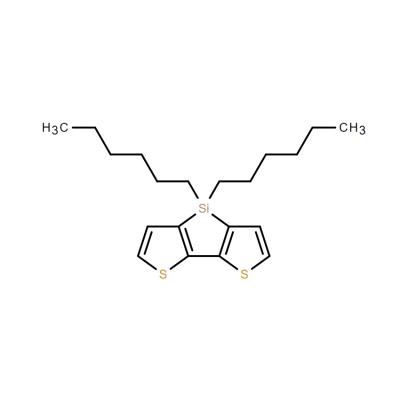 CAS    906372-08-5   4,4-di-n-hexyl-dithieno[3,2-b:2',3'-d]silole