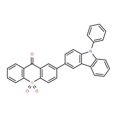 CAS   1623010-64-9   2- (9- phenyl- 9H-carbazol-3-yl)-10,10- dioxide-9H-thioxanthen-9- one