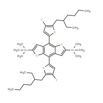 CAS   1514905-25-9   IN1771,(4,8-Bis(5-(2-ethylhexyl)-4-fluorothiophen-2-yl)benzo[1,2-b:4,5-b']dithiophene-2,6-diyl)bis(trimethylstannane)