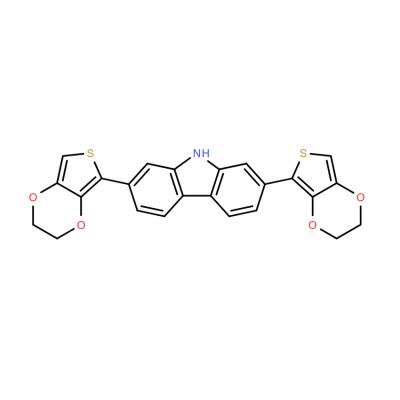CAS   2247347-75-5    9H-Carbazole, 2,7-bis(2,3-dihydrothieno[3,4-b]-1,4-dioxin-5-yl)-