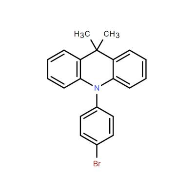 CAS   1342892-15-2    	10-(4-Bromo-phenyl)-9,9-dimethyl-9,10-dihydro-acridine