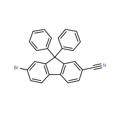CAS    1539314-80-1     7-Bromo-9,9-diphenyl-9H-fluorene-2-carbonitrile