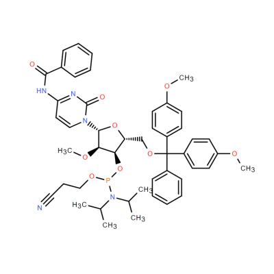 CAS  110764-78-8   N-blocked-5'-O-DMT-2'-O-Me CED cytosine phosphoramidite