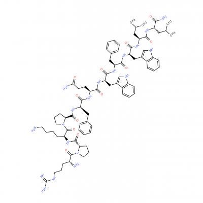 CAS    96736-12-8     D-ARG-PRO-LYS-PRO-D-PHE-GLN-D-TRP-PHE-D-TRP-LEU-LEU-NH2