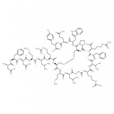 CAS   160201-86-5      H-ASP-PHE-ASP-MET-LEU-ARG-CYS-MET-LEU-GLY-ARG-VAL-PHE-ARG-PRO-CYS-TRP-GLN-TYR-OH