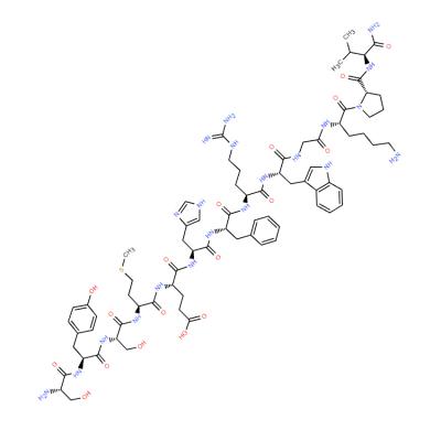 CAS   53697-27-1   H-SER-TYR-SER-MET-GLU-HIS-PHE-ARG-TRP-GLY-LYS-PRO-VAL-NH2