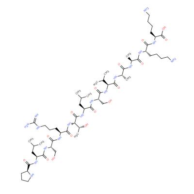 CAS   105802-84-4    H-PRO-LEU-SER-ARG-THR-LEU-SER-VAL-ALA-ALA-LYS-LYS-OH